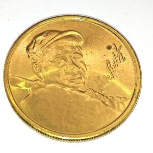 1974 Baseball Babe Ruth True Champion Advertising Coin Medal Token Charm 1.5"